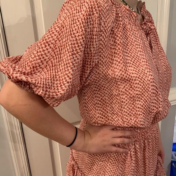 Buddy Love Ruffle Hem Front Tie Dress sz L NWOT - Picture 3 of 4